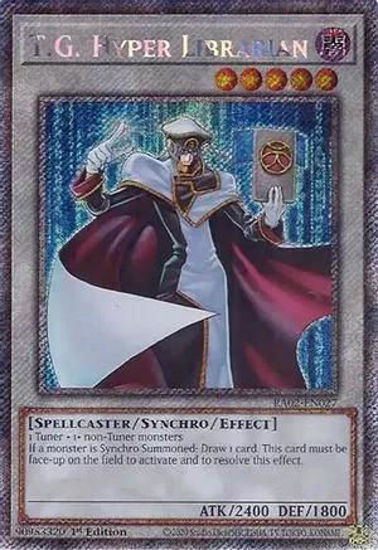 T.G. Hyper Librarian - RA02-EN027 - (V.4 - Platinum Secret Rare) 1st Edition