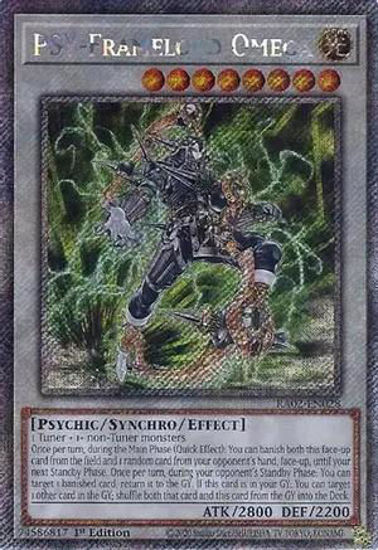 PSY-Framelord Omega - RA02-EN028 - (V.4 - Platinum Secret Rare) 1st Edition