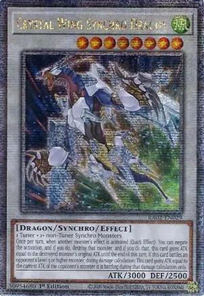 Crystal Wing Synchro Dragon - RA02-EN029 - (V.4 - Platinum Secret Rare) 1st Edition