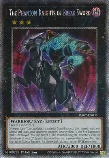 The Phantom Knights of Break Sword - RA02-EN035 - (V.3 - Secret Rare) 1st Edition