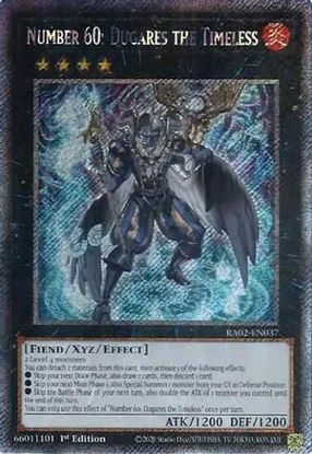 Number 60: Dugares the Timeless - RA02-EN037 - (V.4 - Platinum Secret Rare) 1st Edition