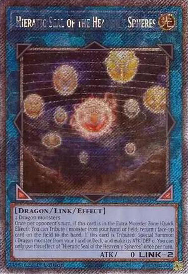 Hieratic Seal of the Heavenly Spheres - RA02-EN039 - (V.4 - Platinum Secret Rare) 1st Edition