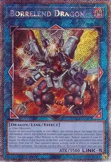 Borrelend Dragon - RA02-EN043 - (V.4 - Platinum Secret Rare) 1st Edition