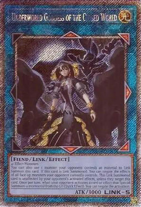 Underworld Goddess of the Closed World - RA02-EN045 - (V.4 - Platinum Secret Rare) 1st Edition