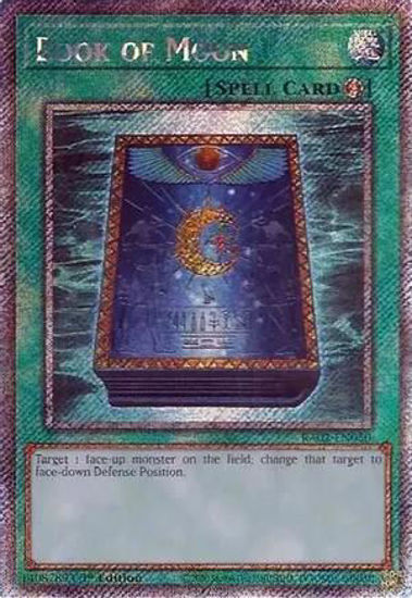 Book of Moon - RA02-EN050 - (V.4 - Platinum Secret Rare) 1st Edition