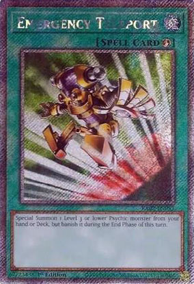 Emergency Teleport - RA02-EN053 - (V.4 - Platinum Secret Rare) 1st Edition