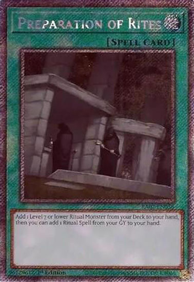 Preparation of Rites - RA02-EN056 - (V.4 - Platinum Secret Rare) 1st Edition