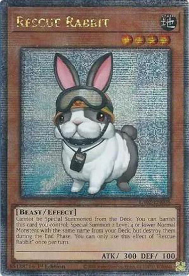 Rescue Rabbit - RA02-EN008 - (V.5 - Quarter Century Secret Rare) 1st Edition