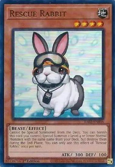 Rescue Rabbit - RA02-EN008 - (V.2 - Ultra Rare) 1st Edition