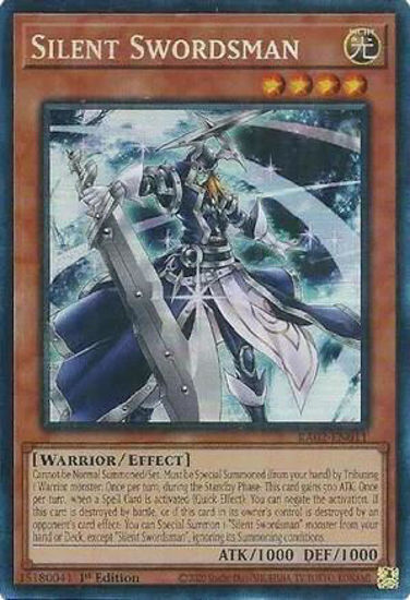 Silent Swordsman - RA02-EN011 - (V.6 - Collector's Rare) 1st Edition