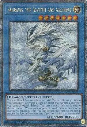 Sauravis, the Ancient and Ascended - RA02-EN019 - (V.5 - Quarter Century Secret Rare) 1st Edition