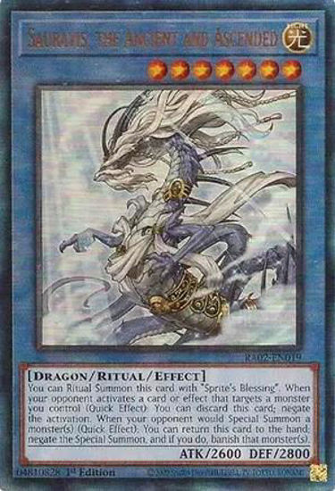 Sauravis, the Ancient and Ascended - RA02-EN019 - (V.7 - Ultimate Rare) 1st Edition