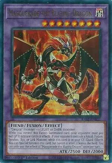 Masquerade the Blazing Dragon - RA02-EN022 - (V.2 - Ultra Rare) 1st Edition