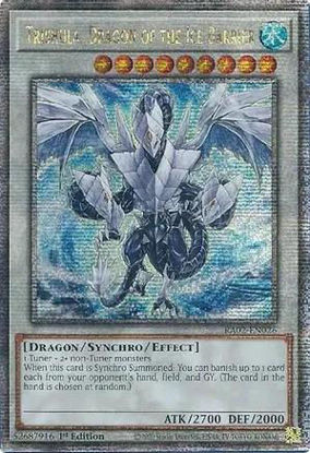 Trishula, Dragon of the Ice Barrier - RA02-EN026 - (V.5 - Quarter Century Secret Rare) 1st Edition