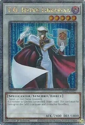 T.G. Hyper Librarian - RA02-EN027 - (V.5 - Quarter Century Secret Rare) 1st Edition