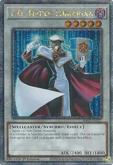 T.G. Hyper Librarian - RA02-EN027 - (V.5 - Quarter Century Secret Rare) 1st Edition