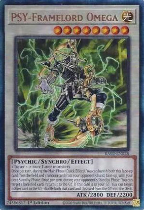 PSY-Framelord Omega - RA02-EN028 - (V.7 - Ultimate Rare) 1st Edition