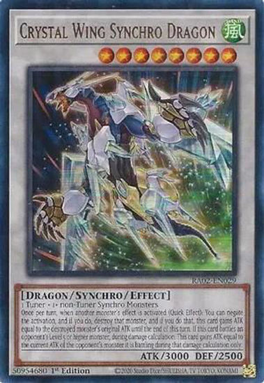 Crystal Wing Synchro Dragon - RA02-EN029 - (V.2 - Ultra Rare) 1st Edition