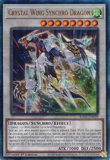 Crystal Wing Synchro Dragon - RA02-EN029 - (V.7 - Ultimate Rare) 1st Edition