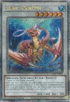 Coral Dragon - RA02-EN031 - (V.5 - Quarter Century Secret Rare) 1st Edition