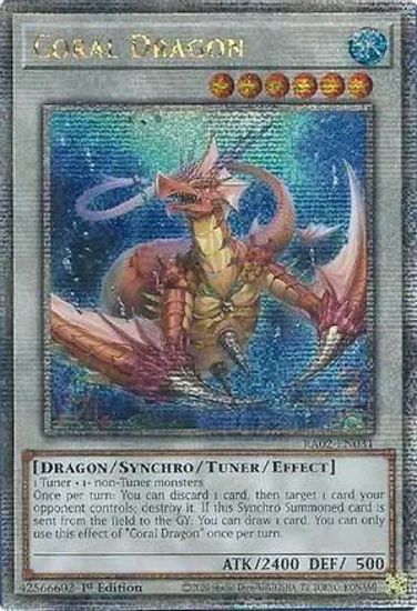 Coral Dragon - RA02-EN031 - (V.5 - Quarter Century Secret Rare) 1st Edition