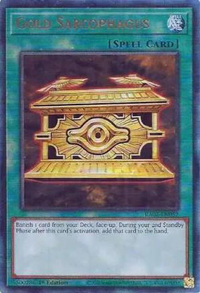 Gold Sarcophagus - RA02-EN052 - (V.7 - Ultimate Rare) 1st Edition