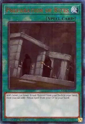 Preparation of Rites - RA02-EN056 - (V.7 - Ultimate Rare) 1st Edition