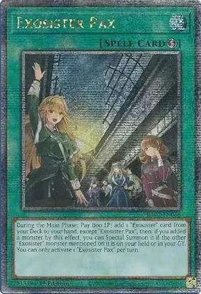 Exosister Pax - RA02-EN066 - (V.5 - Quarter Century Secret Rare) 1st Edition