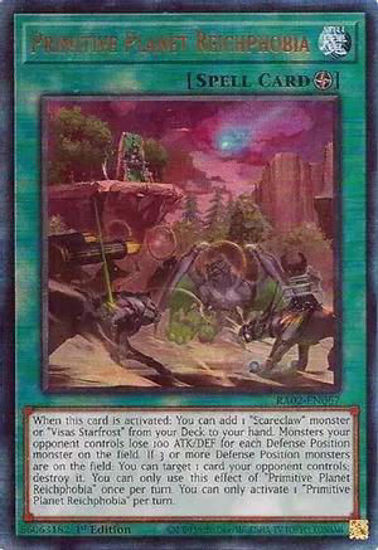 Primitive Planet Reichphobia - RA02-EN067 - (V.7 - Ultimate Rare) 1st Edition