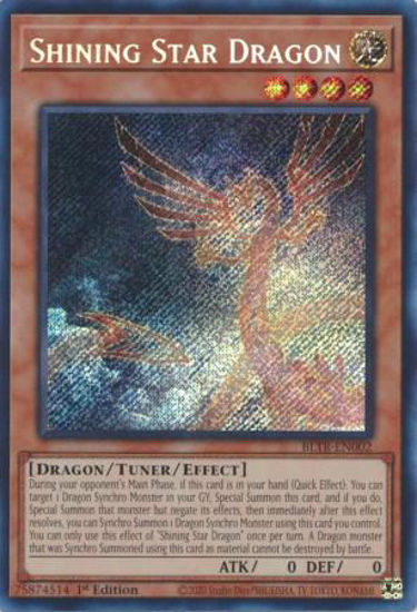 Shining Star Dragon - BLTR-EN002 - Secret Rare 1st Edition