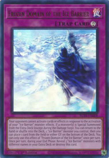 Frozen Domain of the Ice Barrier - BLTR-EN008 - Ultra Rare 1st Edition