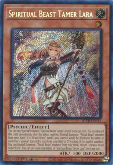 Spiritual Beast Tamer Lara - BLTR-EN017 - Secret Rare 1st Edition