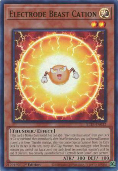 Electrode Beast Cation - BLTR-EN032 - Ultra Rare 1st Edition