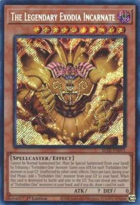 The Legendary Exodia Incarnate - BLTR-EN051 - Secret Rare 1st Edition