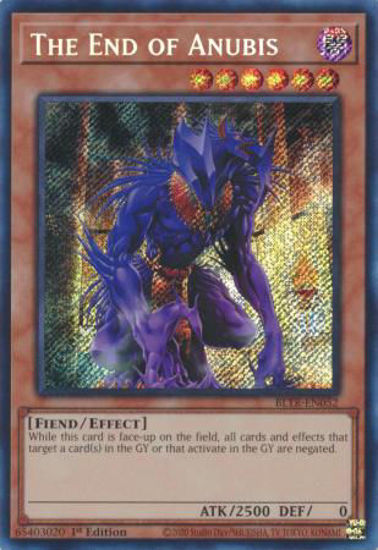 The End of Anubis - BLTR-EN052 - Secret Rare 1st Edition