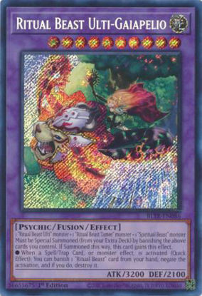 Ritual Beast Ulti-Gaiapelio - BLTR-EN086 - Secret Rare 1st Edition