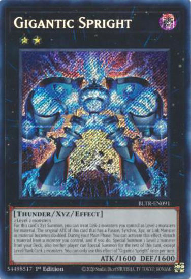 Gigantic Spright - BLTR-EN091 - Secret Rare 1st Edition