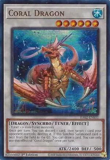 Coral Dragon - RA02-EN031 - (V.2 - Ultra Rare) 1st Edition