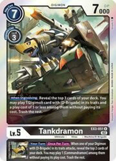 Tankdramon - EX3-051 - Rare Foil