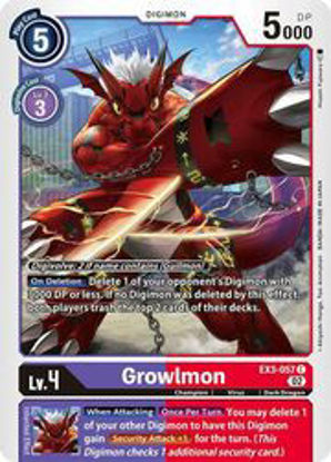 Growlmon - EX3-057 - Common Foil