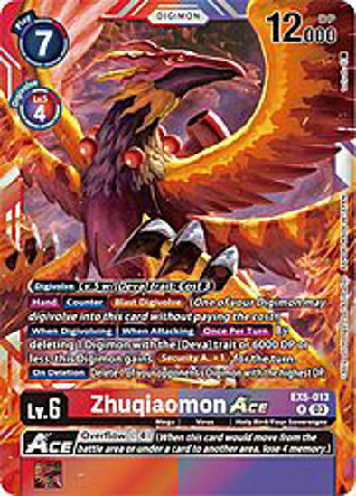 Zhuqiaomon Ace - EX5-013 - Rare Foil