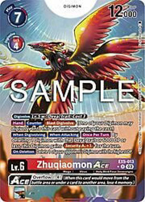 Zhuqiaomon Ace (Alternate Art) - EX5-013a - Rare Foil