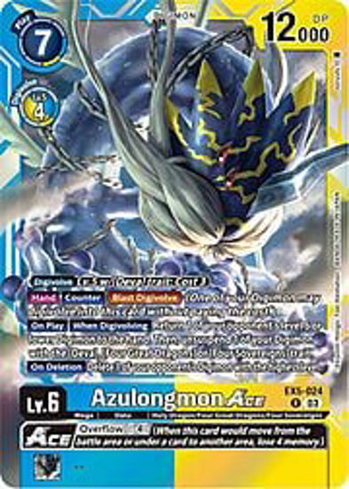 Azulongmon Ace - EX5-024 - Rare Foil