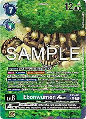 Ebonwumon Ace (Alternate Art) - EX5-041a - Rare Foil