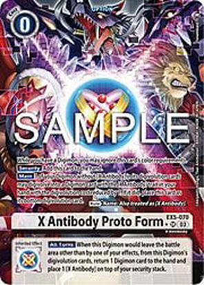 X Antibody Proto Form (Alternate Art) - EX5-070a - Super Rare Foil