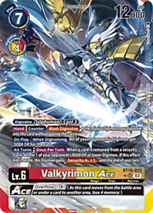 Valkyrimon Ace (Alternate Art) - BT16-013a - Super Rare Foil