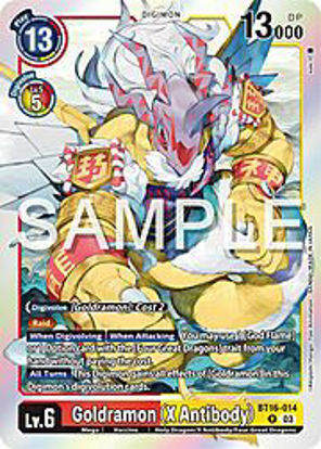 Goldramon (X Antibody) - BT16-014 - Rare Foil