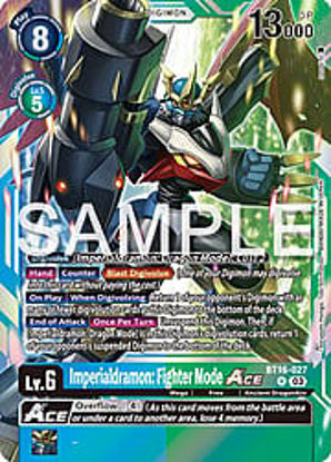 Imperialdramon: Fighter Mode Ace - BT16-027 - Rare Foil