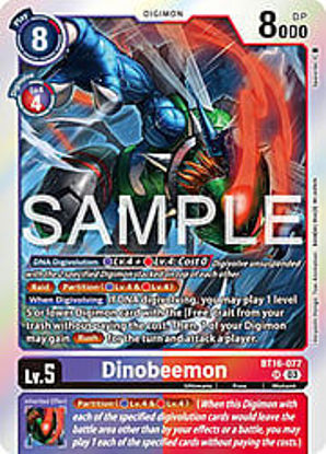 Dinobeemon - BT16-077 - Super Rare Foil