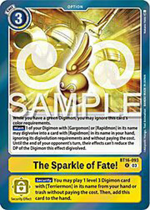 The Sparkle of Fate! - BT16-093 - Rare Foil